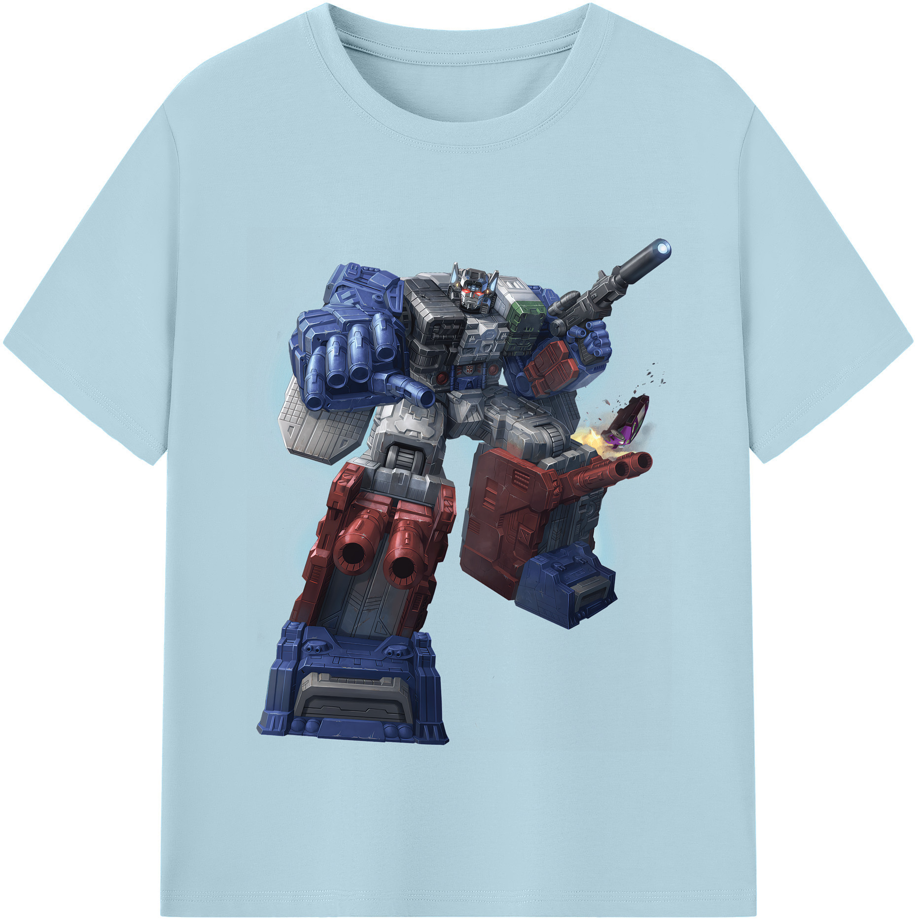 （画像用） Transformers トランスフォーマー 綿100％半袖Tシャツ（フロントプリント）